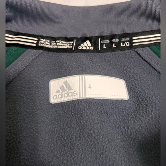 Men’s Adidas MLB Milwaukee Brewers Full Zip Fleece Lined Green Jacket Size L - Picture 5 of 7